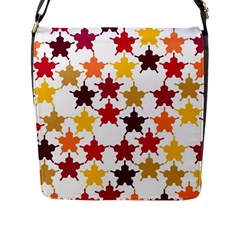 Background Abstract Flap Closure Messenger Bag (l)