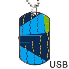 Background Wallpaper Colors Color Dog Tag Usb Flash (two Sides) by Sapixe