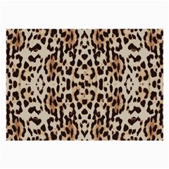 Pattern Leopard Skin Background Large Glasses Cloth (2-side)