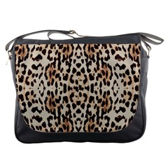 Pattern Leopard Skin Background Messenger Bag by Sapixe