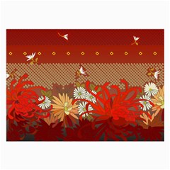 Abstract Background Flower Design Large Glasses Cloth by Sapixe