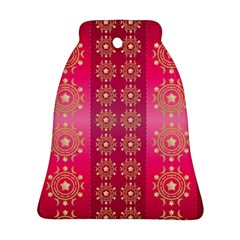 Background Pattern Pink Wallpaper Ornament (bell)