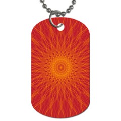 Background Rays Sun Dog Tag (two Sides)