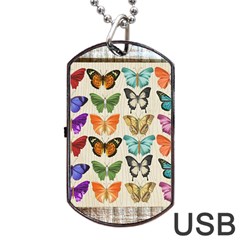 Butterfly 1126264 1920 Dog Tag Usb Flash (one Side) by vintage2030