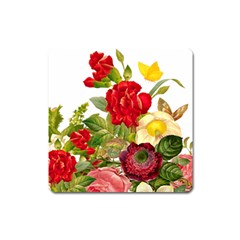 Flower Bouquet 1131891 1920 Square Magnet by vintage2030