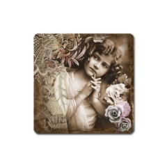 Little 1220480 1920 Square Magnet by vintage2030