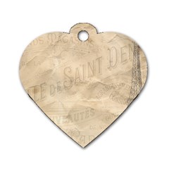 Paris 1118815 1280 Dog Tag Heart (one Side) by vintage2030