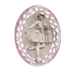Lady 1112861 1280 Oval Filigree Ornament (two Sides)