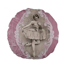 Lady 1112861 1280 Standard 15  Premium Round Cushions