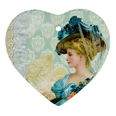 Lady 1112776 1920 Heart Ornament (two Sides)