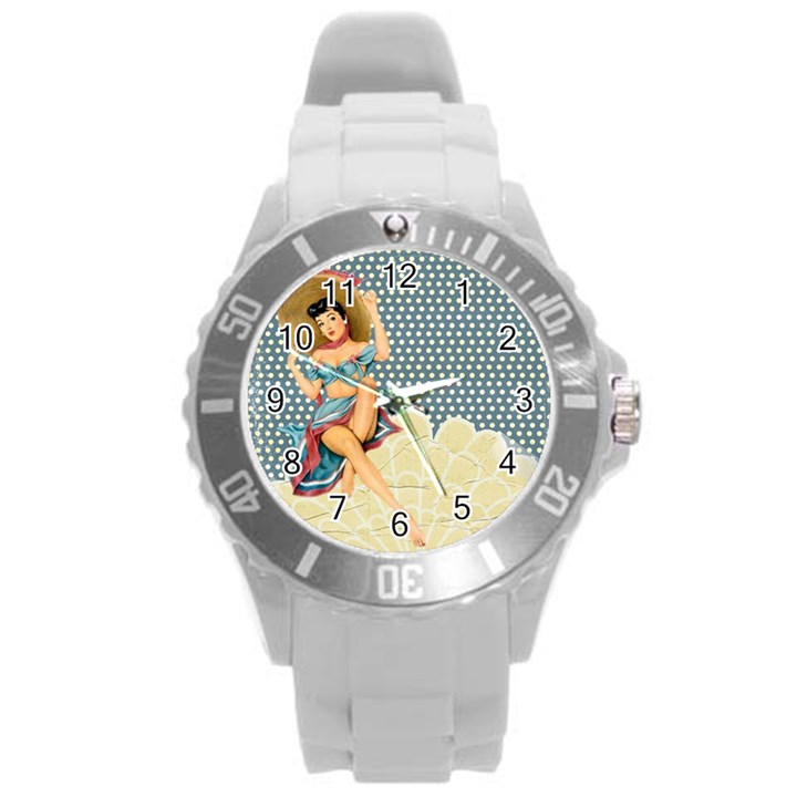 Retro 1107634 1920 Round Plastic Sport Watch (L)