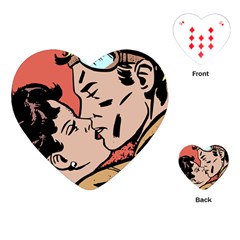 Retrocouplekissing Playing Cards (heart)