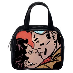 Retrocouplekissing Classic Handbag (one Side)