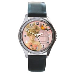 Woman 1079479 1920 Round Metal Watch by vintage2030