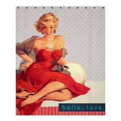 Retro 1107638 1920 Shower Curtain 60  x 72  (Medium) 