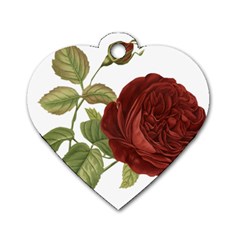 Rose 1077964 1280 Dog Tag Heart (one Side) by vintage2030