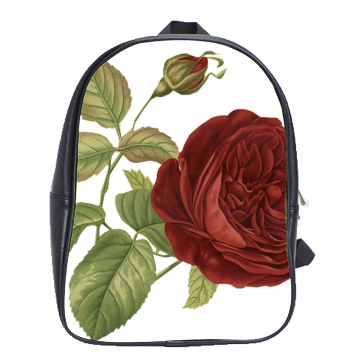 Rose 1077964 1280 School Bag (Large)