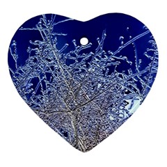 Crystalline Branches Ornament (heart) by DeneWestUK