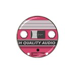 Pink Cassette Hat Clip Ball Marker Front