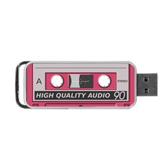 Pink Cassette Portable Usb Flash (one Side) by vintage2030