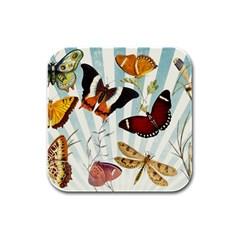 Butterfly 1064147 1920 Rubber Square Coaster (4 Pack) 