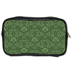 Damask Green Toiletries Bag (one Side) by vintage2030