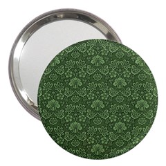 Damask Green 3  Handbag Mirrors by vintage2030