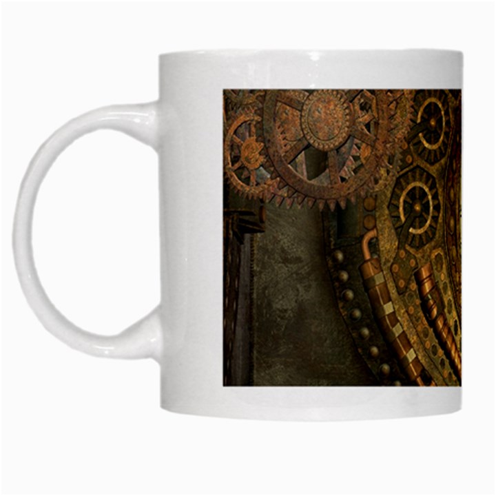 Awesome Steampunk Design, Clockwork White Mugs