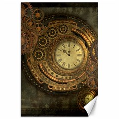 Awesome Steampunk Design, Clockwork Canvas 24  X 36  by FantasyWorld7