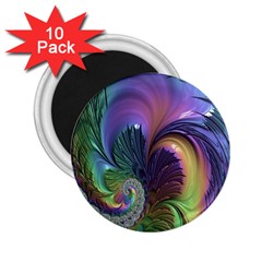 Fractal Artwork Art Swirl Vortex 2.25  Magnets (10 pack) 