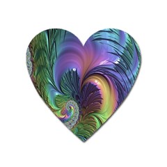 Fractal Artwork Art Swirl Vortex Heart Magnet