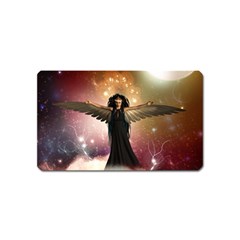 Awesome Dark Fairy In The Sky Magnet (name Card) by FantasyWorld7