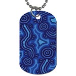 Aboriginal Art - Travel  Dog Tag (Two Sides) Front