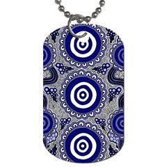 Aboriginal Art - Gathering Dog Tag (one Side)