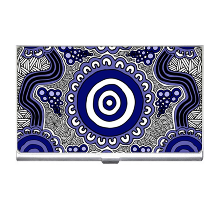 Aboriginal Art - Gathering Business Card Holder