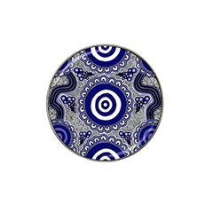 Aboriginal Art - Gathering Hat Clip Ball Marker (4 Pack)