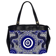 Aboriginal Art - Gathering Oversize Office Handbag (2 Sides) by hogartharts