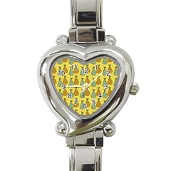 Pears Yellow Heart Italian Charm Watch