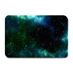 Galaxy Sky Blue Green Plate Mats by snowwhitegirl