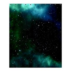 Galaxy Sky Blue Green Shower Curtain 60  X 72  (medium)  by snowwhitegirl