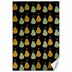 Pears Black Canvas 24  X 36 