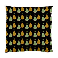 Pears Black Standard Cushion Case (two Sides) by snowwhitegirl