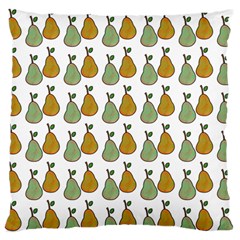 Pears White Large Flano Cushion Case (one Side)