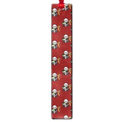 Panda With Bamboo Red Large Book Marks