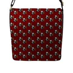 Panda With Bamboo Red Flap Closure Messenger Bag (l) by snowwhitegirl