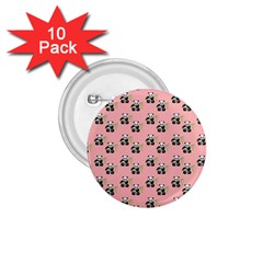 Panda With Bamboo Pink 1 75  Buttons (10 Pack)