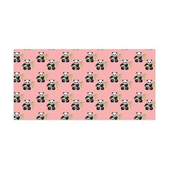 Panda With Bamboo Pink Yoga Headband by snowwhitegirl