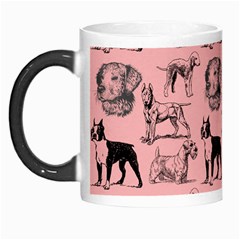 Dog Pattern Pink Morph Mugs by snowwhitegirl