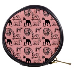 Dog Pattern Pink Mini Makeup Bag