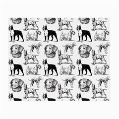 Dog Pattern White Small Glasses Cloth